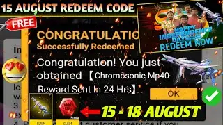 FREE FIRE REDEEM CODE TODAY 16 AUGUST REDEEM CODE FREE FIRE | FF REDEEM CODE TODAY 16 AUGUST