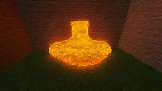 Realistic lava in Minecraft.