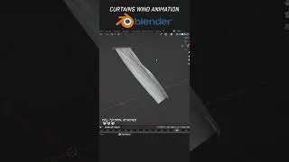 Blender fun and learn - curtains wind animation #3d #blender #tutorial #interiordesign