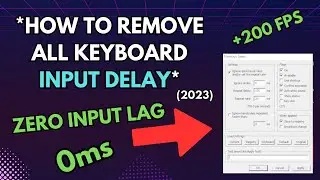 How to Remove ALL Keyboard Input Delay (Zero Latency)