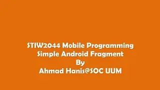 Simple Android Fragment