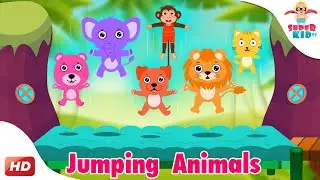 🐾 Jumping Animals & More! | Popular Jumping Action Songs 🎶 | Superkid TV Collections 🌟