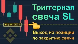 Как добавить Стоп лосс по закрытию триггерной свечи на Binance. Торговля с триггерной свечой.