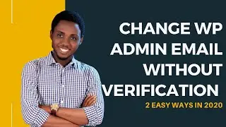 Change Admin Email Without Verification-WordPress Admin Email Not Sending Confirmation