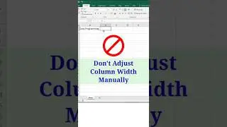 Adjust Column Width Automatically | 