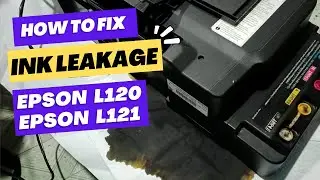 How to Fix Ink Leakage on Epson L120 & L121 | Waste Ink Pad Ink Overflow