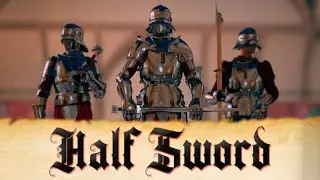 На меня бегут мужики из темноты в Half Sword
