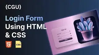 Animated Login Form in HTML and CSS | Step-by-Step Guide | Create a Stunning Login Page HTML CSS