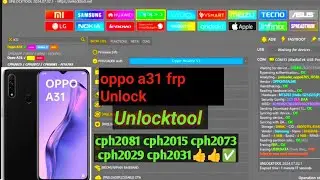 Oppo a31 frp lock remove unlocktool #oppoa31frpbypass