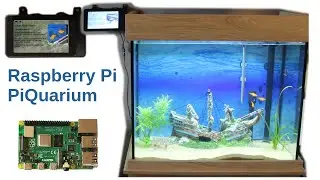 PiQuarium - Raspberry Pi Touch Screen display with fish feeding scheduler and home automation