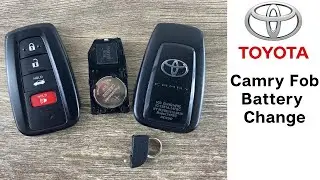 How To Change A Toyota Camry Remote Fob Smart Key Battery 2018 - 2021 DIY Remove Replace Tutorial