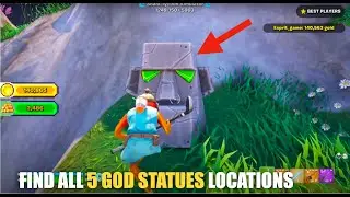 SHARK TYCOON SIMULATOR MAP FORTNITE - HOW TO FIND ALL 5 GOD STATUES LOCATIONS