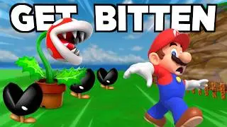 How Fast can you GET BITTEN in all Mario Games?