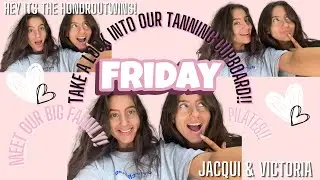 OUR FAKE TAN FRIDAY ROUTINE! Also, MEET THE FAM!
