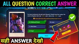 RETELL THE TALE EVENT | FREE FIRE NEW EVENT | CORRECT ANSWER RETELL THE TALE QUIZ | RETELL THE TALE