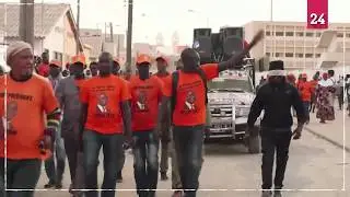 Senegal: supporters of Idrissa Seck campaign in Saint Louis