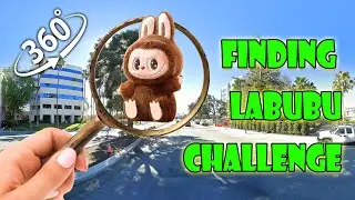 Finding Labubu challenge in 360 video #vr360 #360