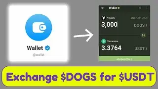 How to Exchange DOGS to USDT in Telegram Wallet