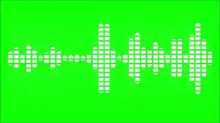 Green Screen Audio Waves_Musical Viberation Element Pack Free Video