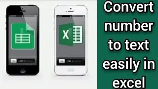 Convert number to text easily in excel