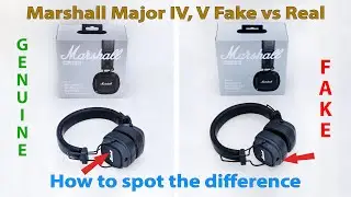 Real vs Fake Marshall Major 4 Headphones - How to Spot the Differences