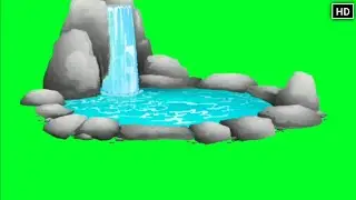 Beautiful water Animation Green Screen Background effect