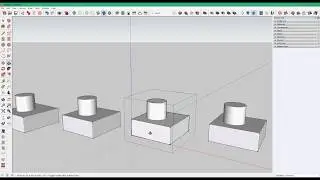 SketchUp 06 Группы Компоненты Взаимодействие объектов