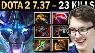 Phantom Assassin Gameplay Miracle with Abyssal and 23 Kills - Dota 7.37