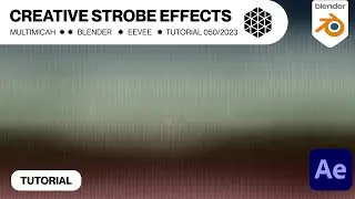 create creative strobe backgrounds - blender x after effects.