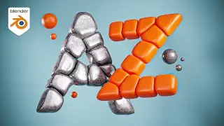 Create Inflated Text With Cloth Simulations in Blender (Blender Tutorial)