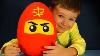 Giant Play Doh Surprise Egg Lego Ninjago. Kids Videos by KokaTube