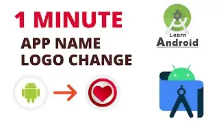 How to Change App Logo And Name in Android Studio | Change App Name Android Studio | Bangla tutorial