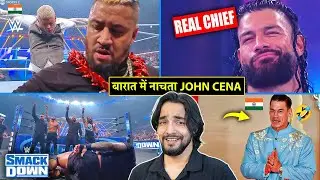 'Tribal Chief🗿 Vs Tribal Chief🤡' John Cena Dancing In India, Bloodline WWE Smackdown Highlights 2024
