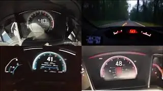 2017 Civic Si vs 2016 Civic EX-T vs 2016 Civic 2.0 vs. 2009 Civic Si FBO Tuned