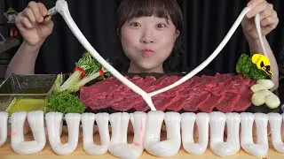 raw beef/ Mukbang eating show