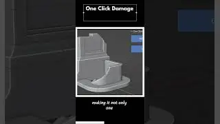 one click damage  #gamedevelopment #3ddesign #blender3d