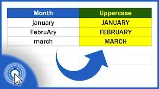 How to Change Small Letters to Capital Letters in Excel