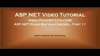 ASP.NET Radio Button control   Part 11