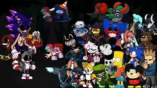 FNF Triple Trouble - But Everyone Sings It 🎤 (Different Characters Sing It)VS Sonic exe