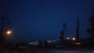 Прилет БПЛА «Герань-2» по украинскому порту