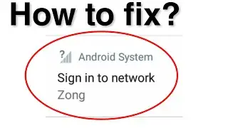 Sign into network Problem Solve on Android | Sign in to network | Fix Sign into wifi network Problem