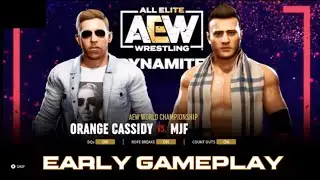 AEW Fight Forever: Orange Cassidy vs MJF Early Gameplay!