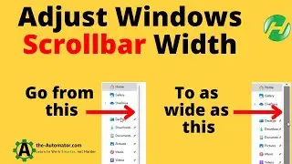 How to easily Change the Width of Scrollbars in Windows 11