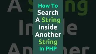 How To Search A String Inside Another String In PHP 