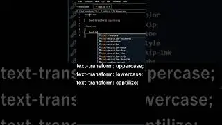 Text Transform CSS