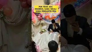 momen lucu ketika pengantin wanita ngantuk banget ‼️ 