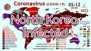 First Coronavirus Infection in North Korea (500M Cases Timelapse)