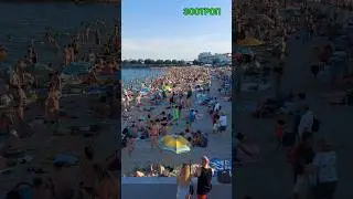 Пляж Люстдорф сегодня. Черноморка аншлаг. Люди на головах. Мест нет. Одесса. Теплая вода. 