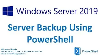 How to Take Windows Server Backup Using PowerShell *MCSA Windows Server Administration*