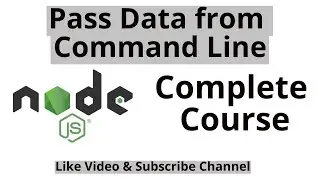 Node js Tutorial: #10 command line arguments in node js | getting input from command line in node js